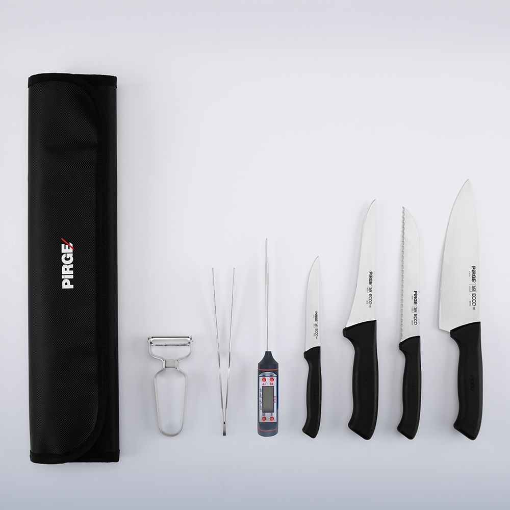 Ecco Gastronom 7'li Çantalı Bıçak Seti