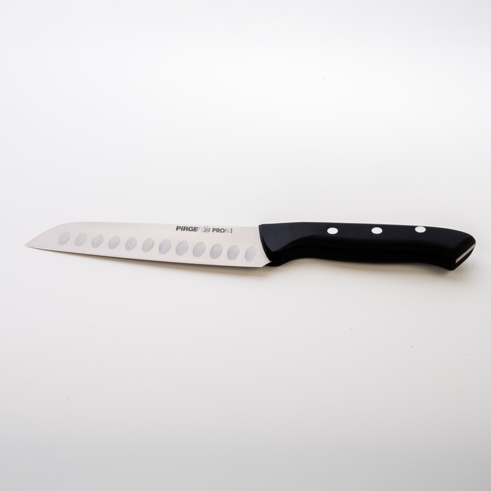 Profi Santoku Messer Wellenschliff 17 cm