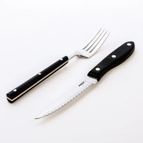 Steak / Biftek Bıçağı & Çatal Seti 12 cm