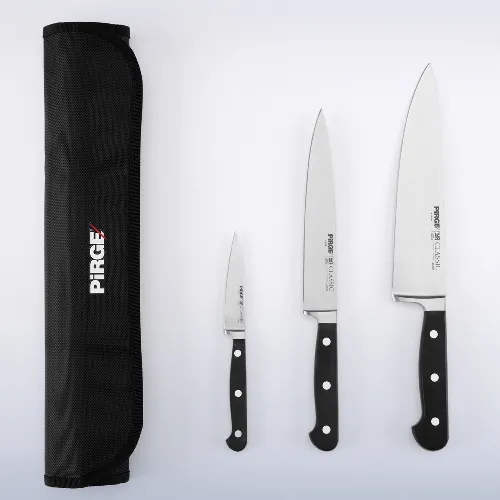 Classic 3'lü Çantalı Bıçak Seti